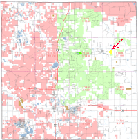 Map of public lands in Lake County