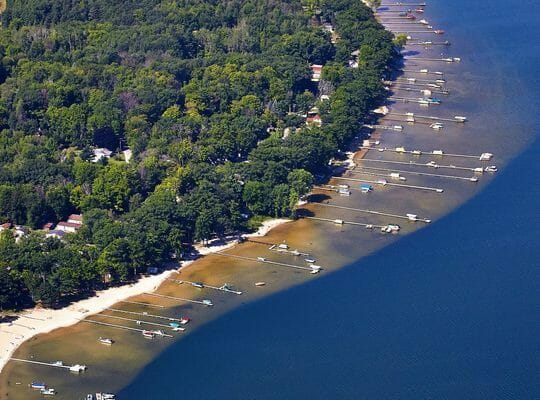 Aerial view of Lake Missaukee