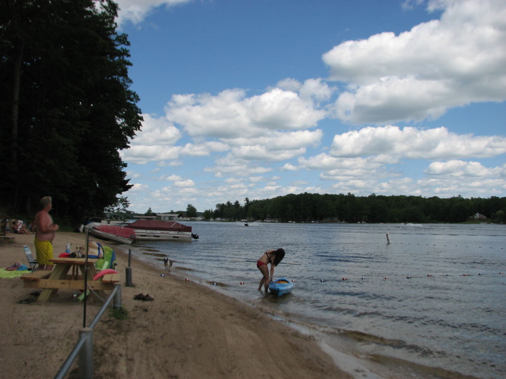 Side view of the RLF beach